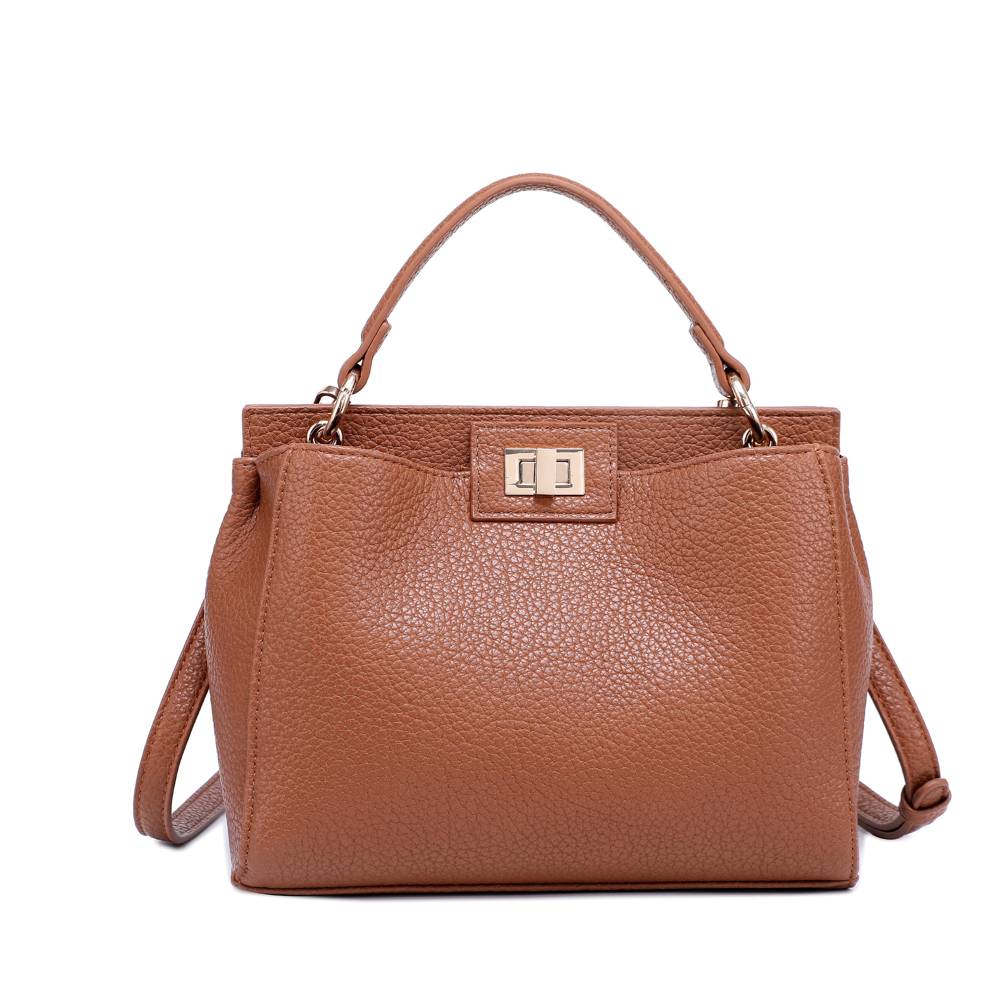 Litchi Grain Minimalist Classic Series Small Square Handbag