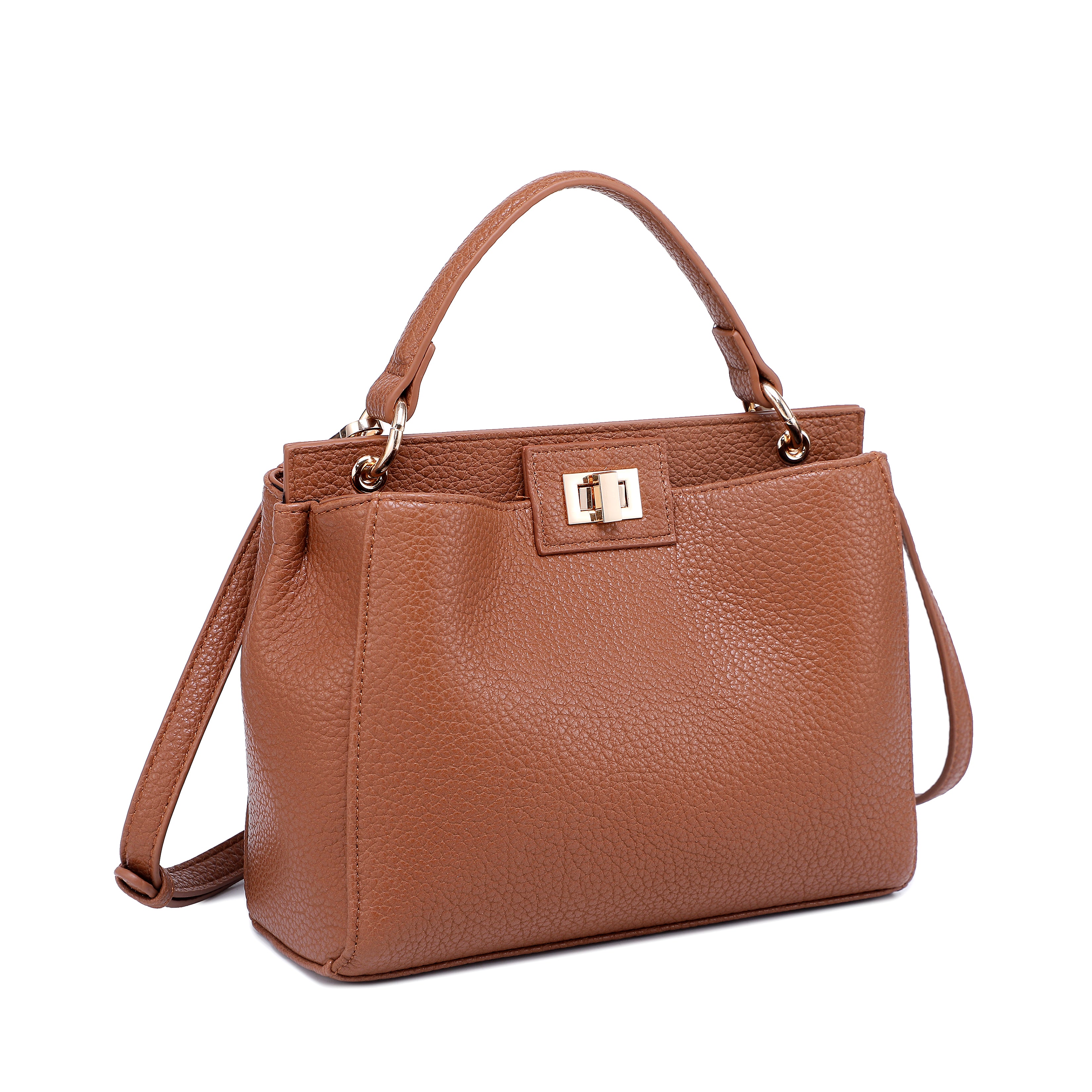 Litchi Grain Minimalist Classic Series Small Square Handbag