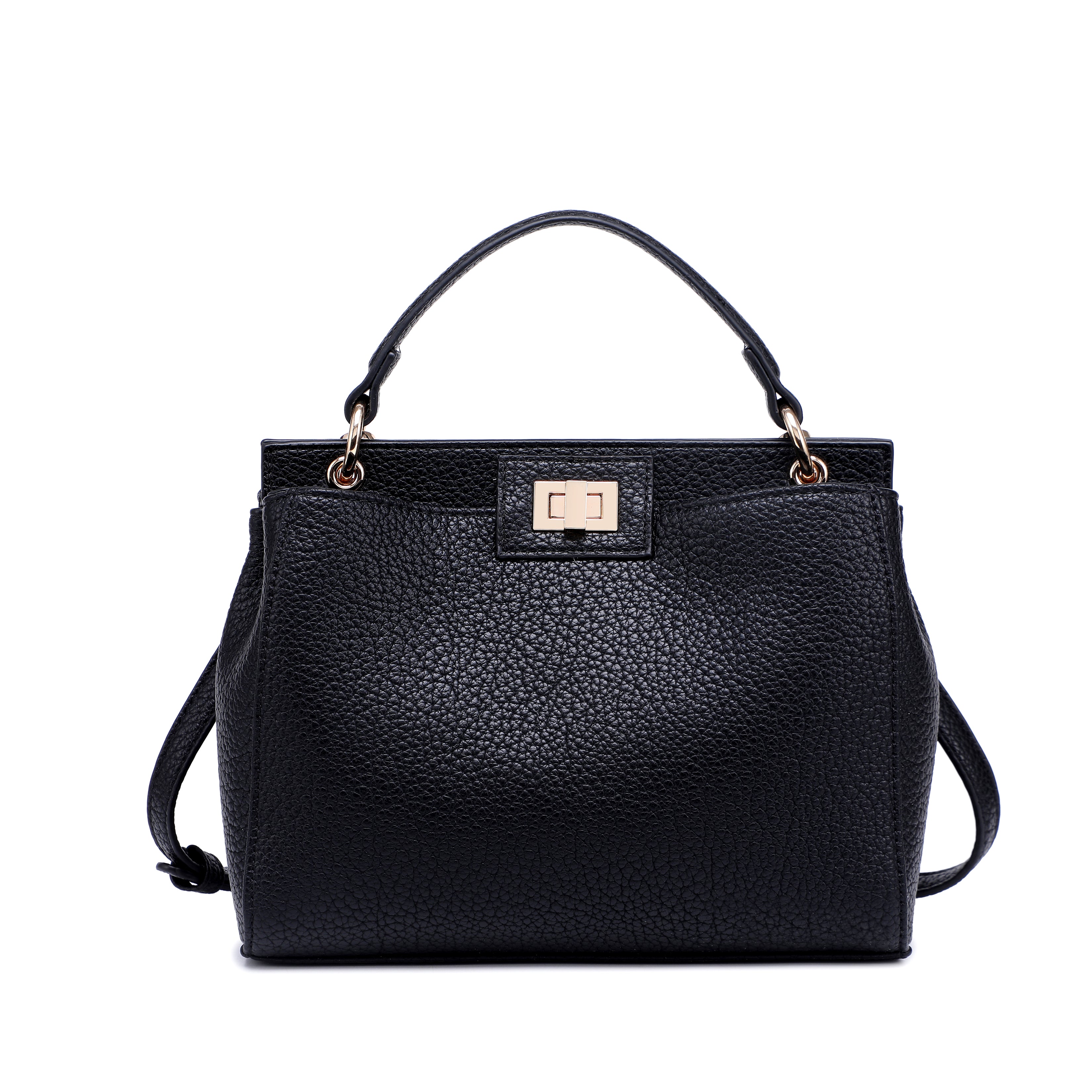 Litchi Grain Minimalist Classic Series Small Square Handbag