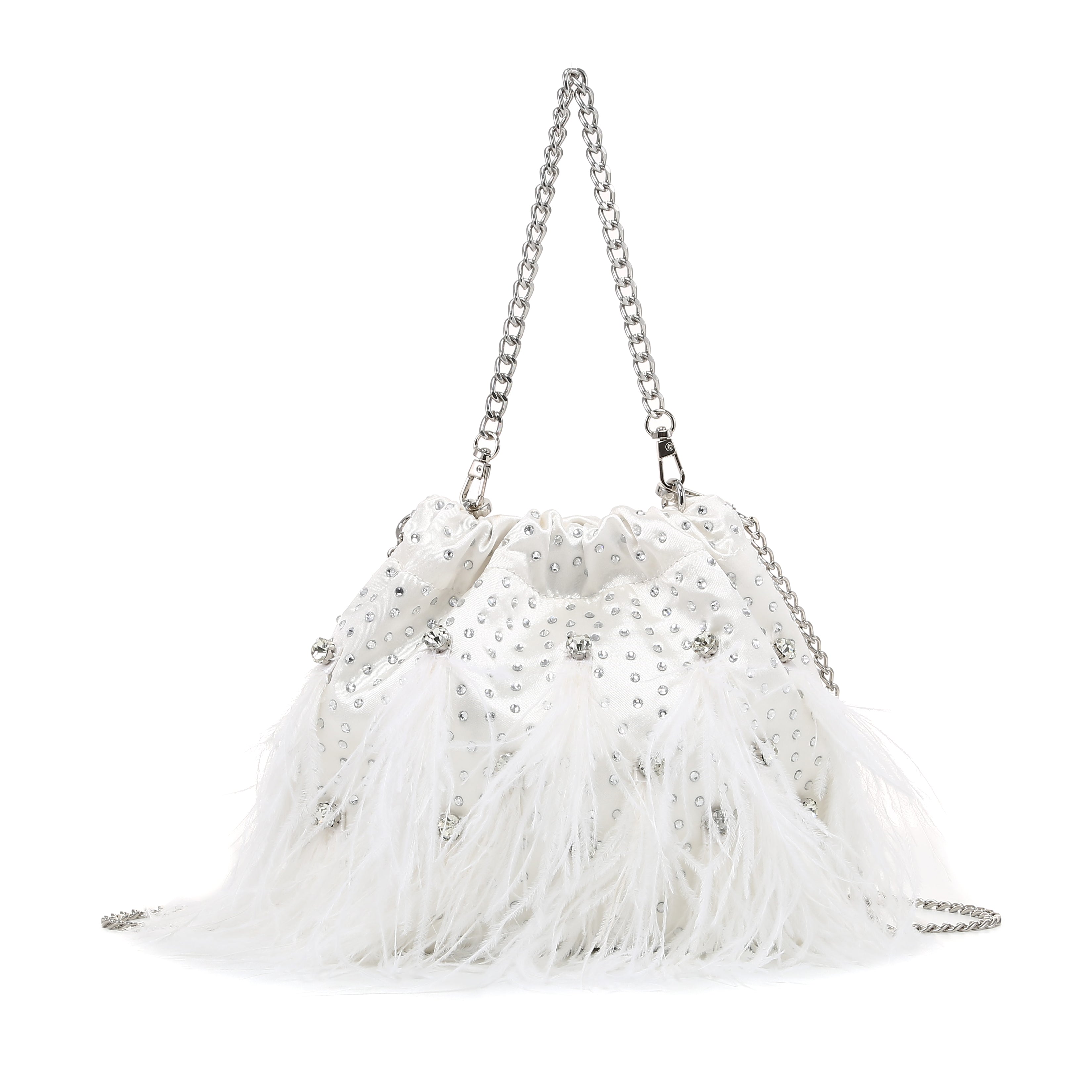 Borsa da sera di lusso serie Feather and Pearl