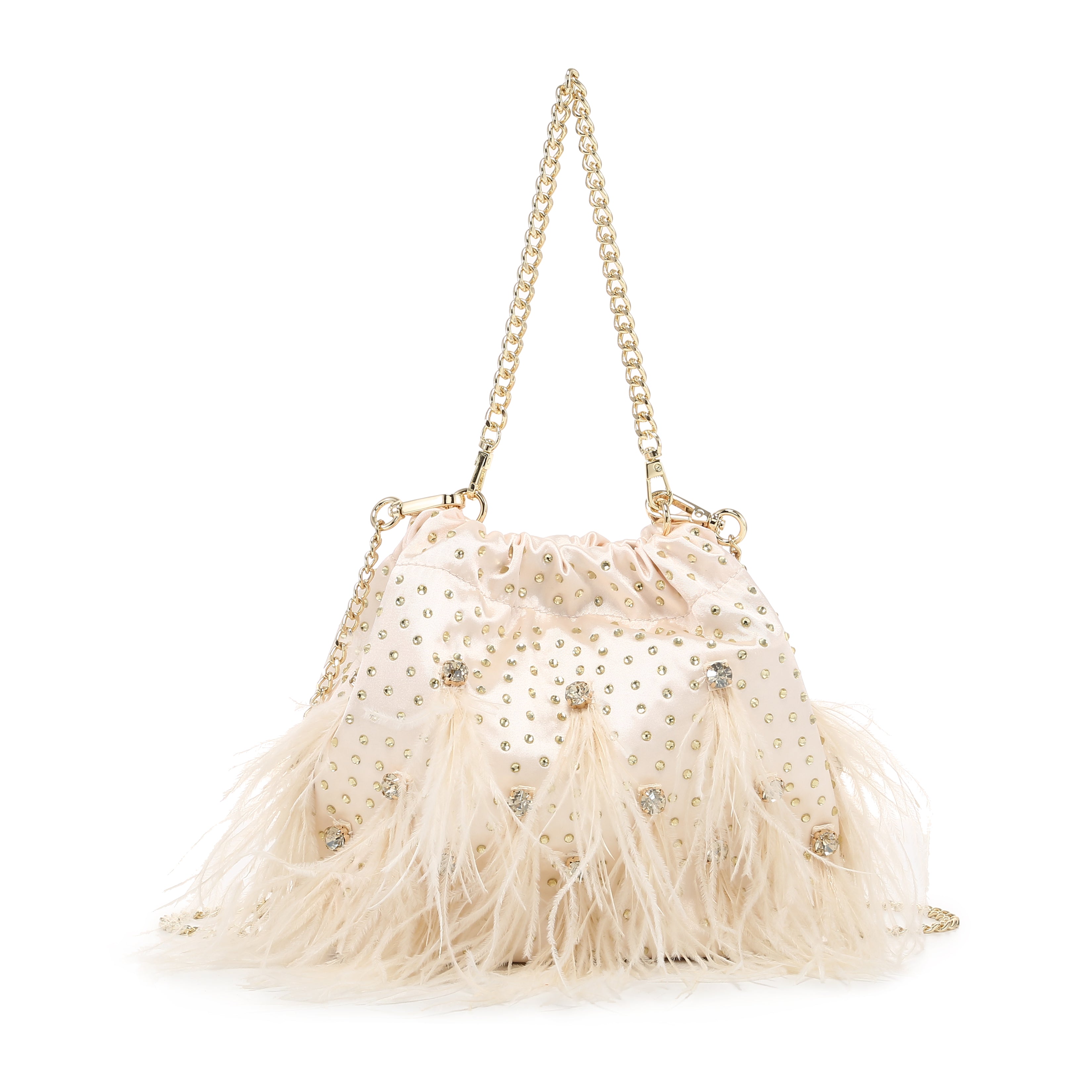 Borsa da sera di lusso serie Feather and Pearl