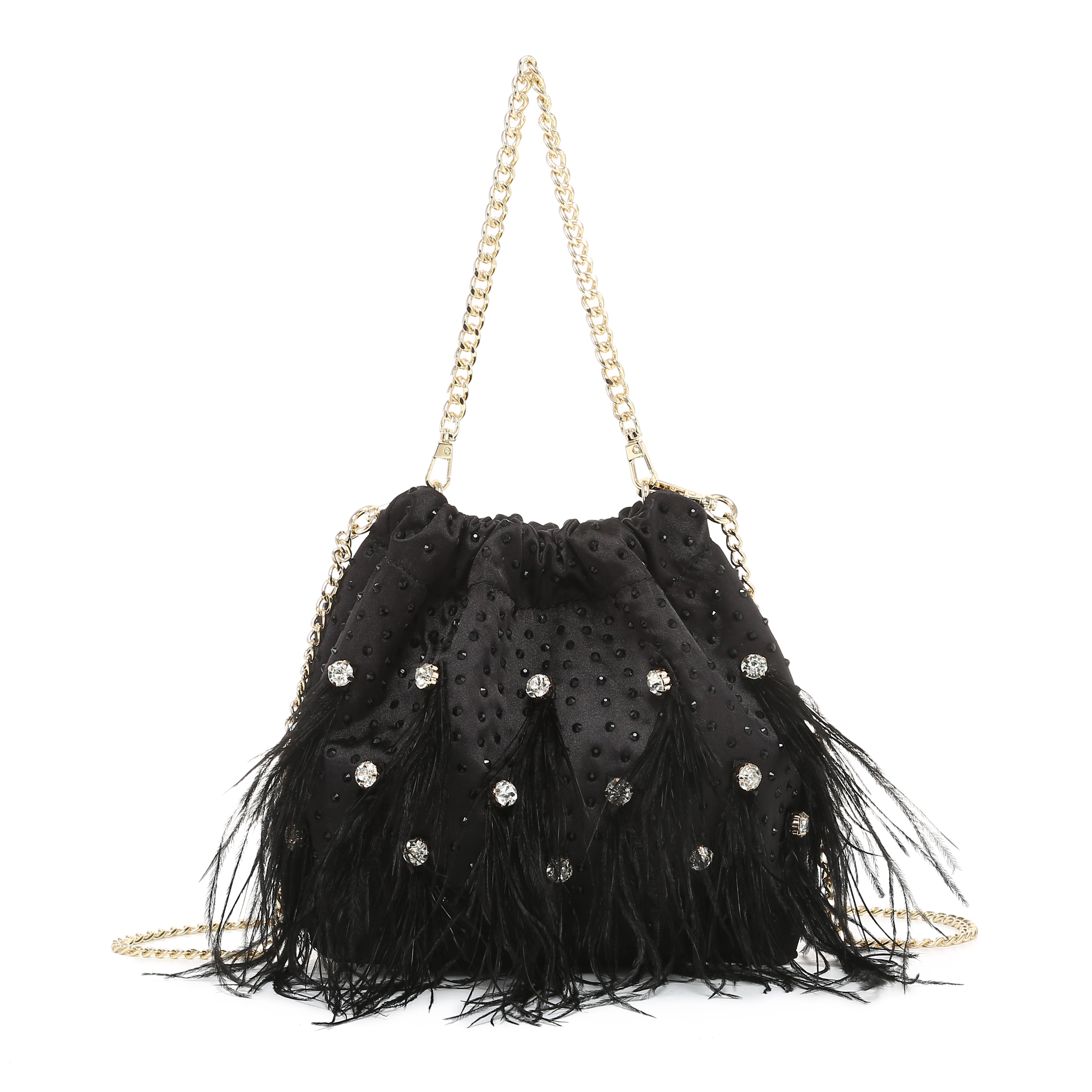 Borsa da sera di lusso serie Feather and Pearl